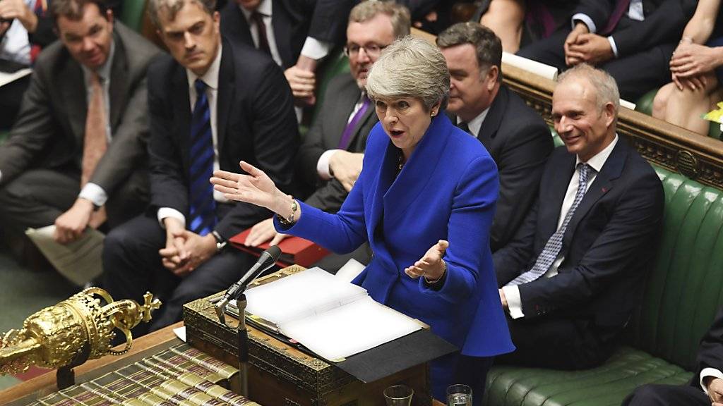 Theresa May hat am Mittwochnachmittag zum letzten Mal im Londoner Parlament eine Rede als Premierministerin gehalten.
