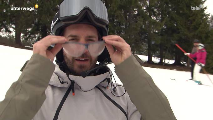 Damian Betschart fährt fast blind Ski am «Swiss Disabled Cup»