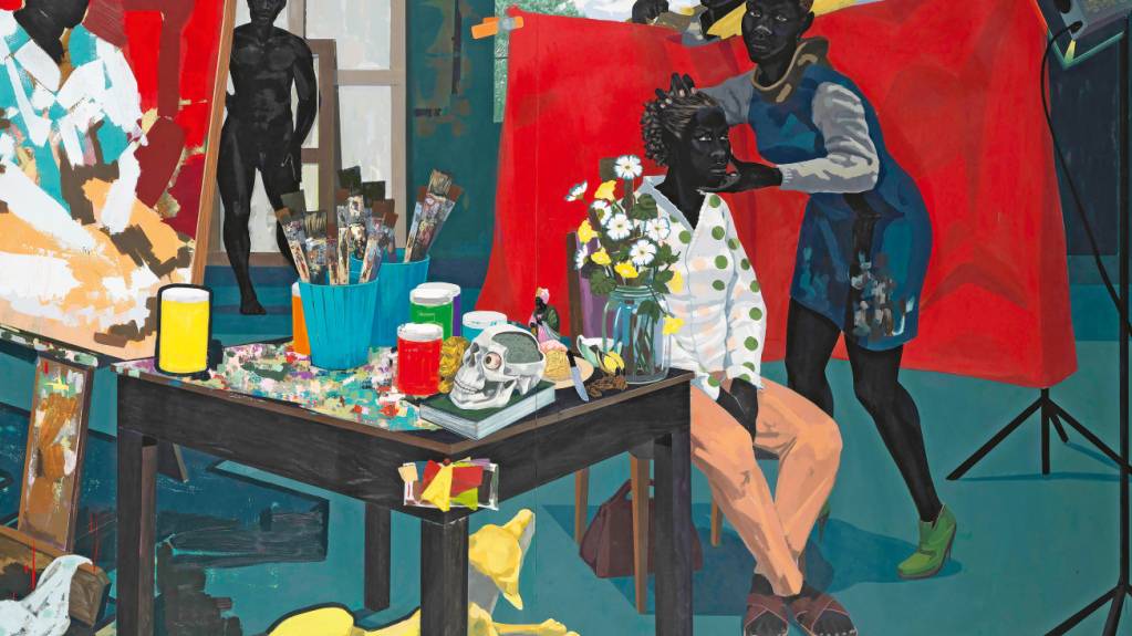 Das Werk «Untitled (Studio)» von Kerry James Marshall, zu sehen 2026 im Kunsthaus Zürich.