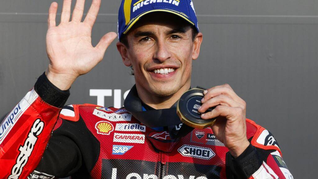 Marc Marquez freut sich über seinen siebenten Sprint-Sieg in diesem Jahr