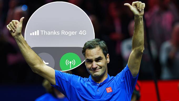 Auf diese Nummer kannst du Roger Federer eine SMS schicken