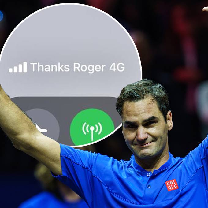 Auf diese Nummer kannst du Roger Federer eine SMS schicken