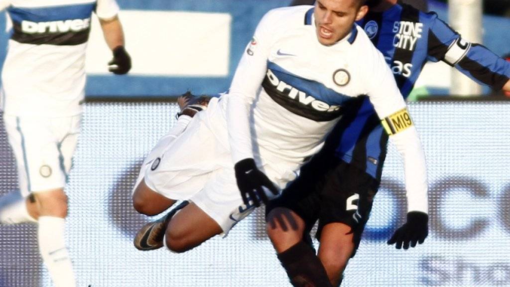Inter Mailand (hier Captain Mauro Icardi) ist in Schieflage geraten.