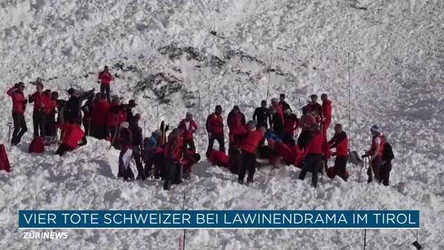 Vier Tote Schweizer bei Lawinendrama im Tirol