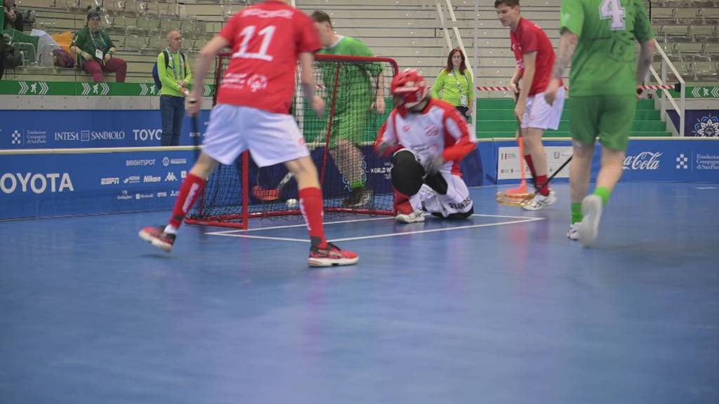 Obwaldner Unihockey Team an den Special Olympics in Turin