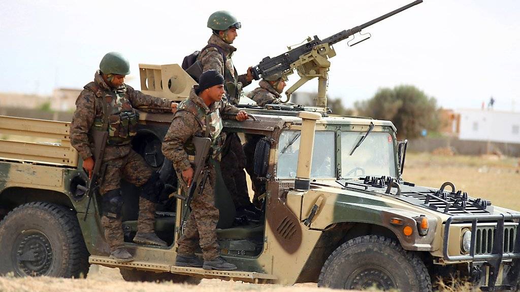 Tunesische Soldaten im Einsatz gegen Extremisten. (Archiv)