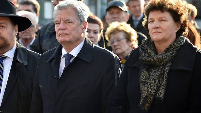 Deutscher Präsident Gauck erinnert an Opfer der Pogromnacht