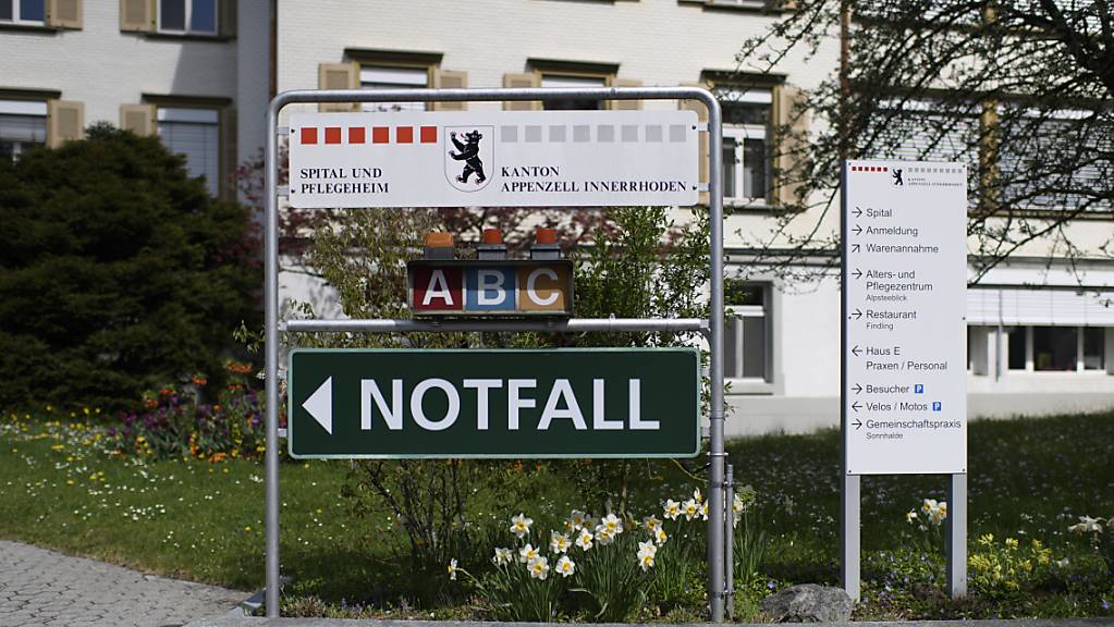 Die «Notfallstation» des Spitals Appenzell ist noch in Betrieb. Die Bettenstation wird Ende Juni geschlossen. Danach soll das Spital Appenzell als Gesundheitszentrum mit einem ambulanten Angebot weitergeführt werden. (Archivbild)