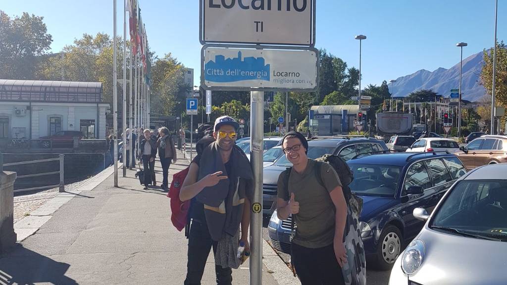 Gabriel und Silvan sind in Locarno angekommen. (Bild: zVg)