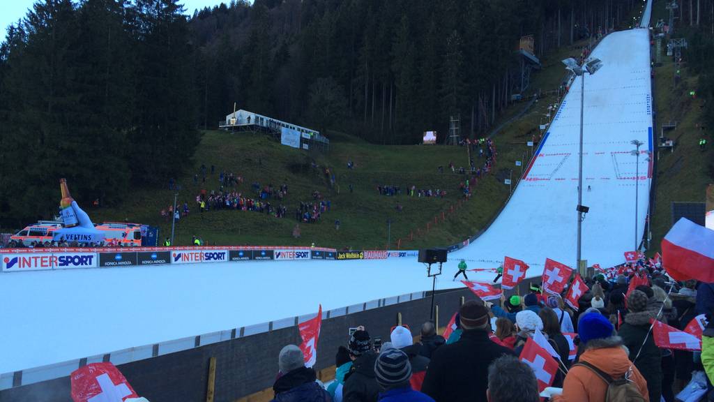 Weltcup-Skispringen in Engelberg.