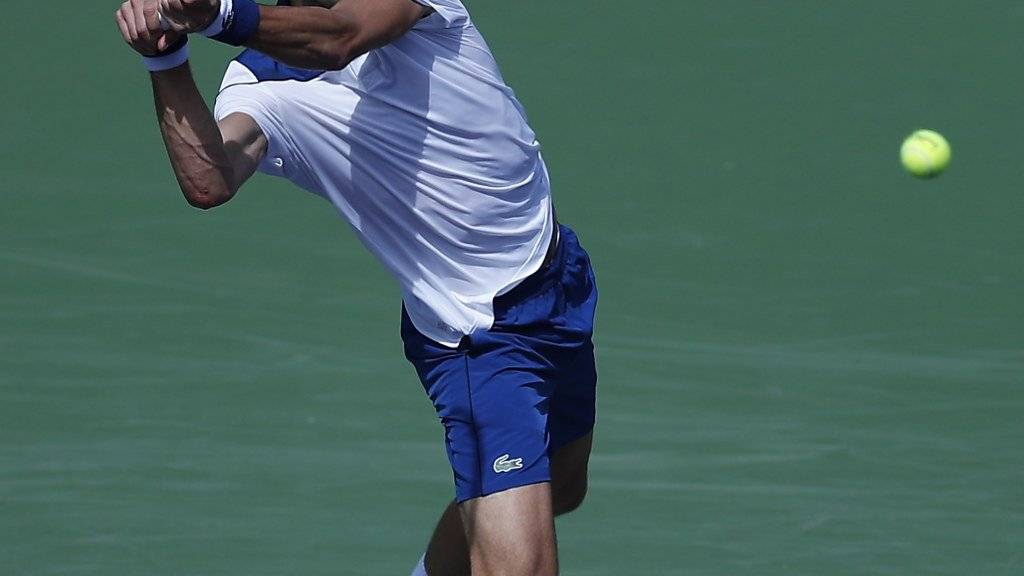 Novak Djokovics Bewegungen sind nach der Operation am Schlagarm noch nicht wieder rund