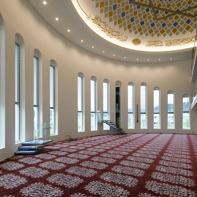 Ein Blick in die neue Moschee in Wil