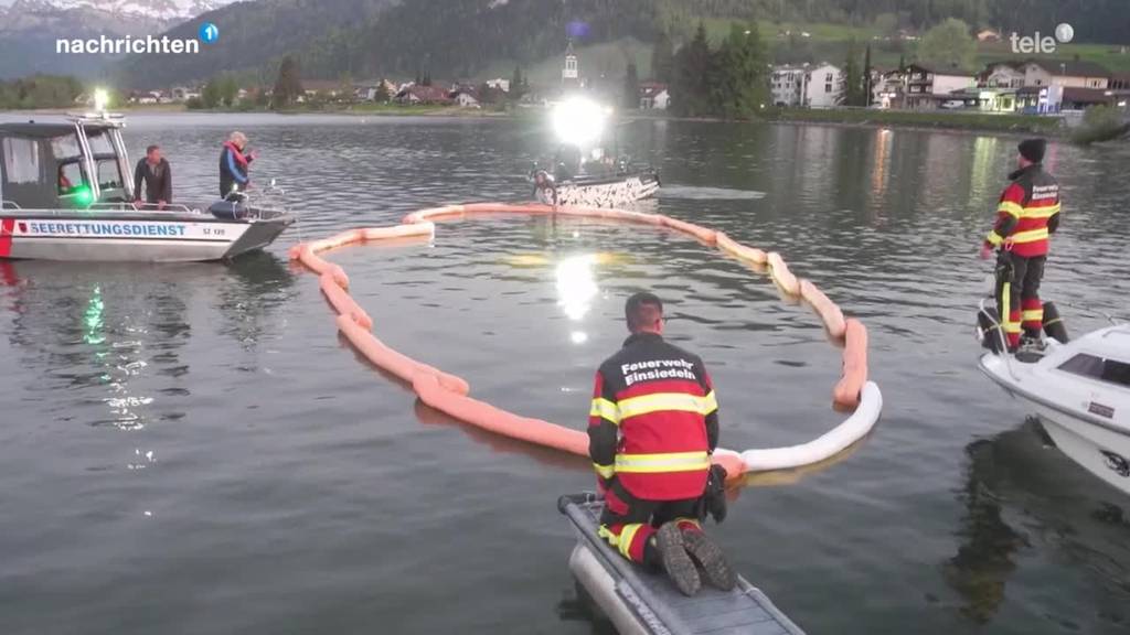 Auto rollt in den Sihlsee und versinkt