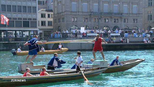 Wer stösst seine Gegner zuerst mit der Lanze in die Limmat?