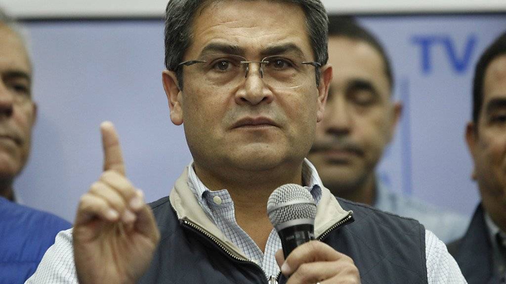 Nach wochenlanger Unklarheit: Die oberste Wahlbehörde erklärt Juan Orlando Hernández zum Wahlsieger der Präsidentenwahl in Honduras. (Archivbild)