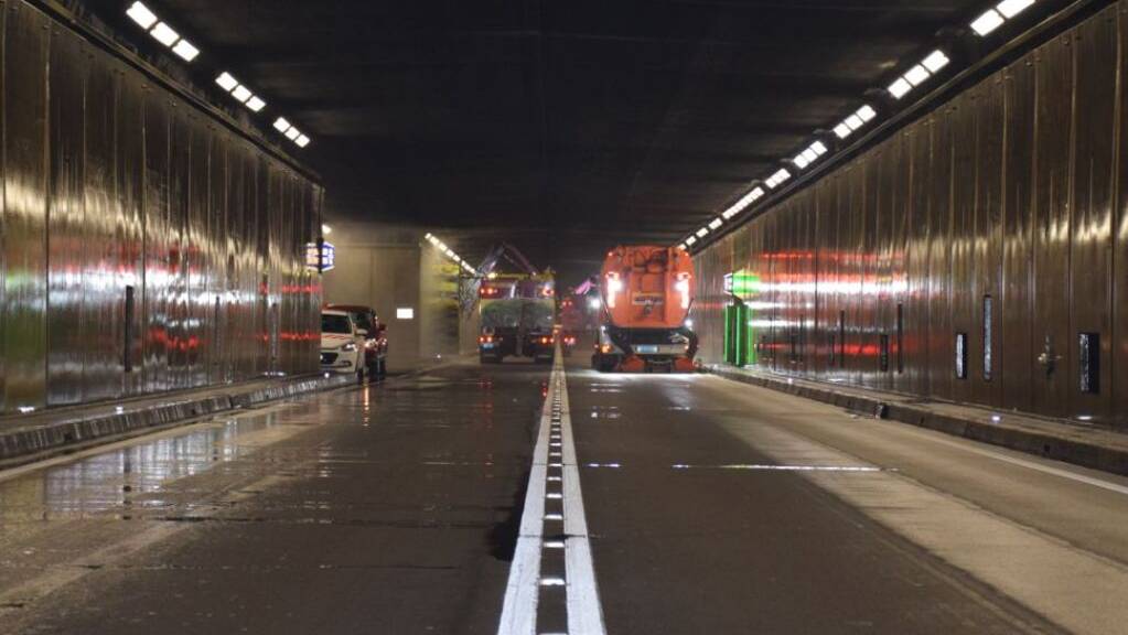 Der Gotthardstrassentunnel der Autobahn A2 wird im Juni zweimal für je vier Nächte geschlossen.