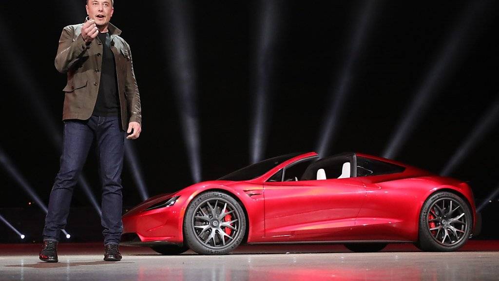 Elon Musk bei der Vorstellung eines neuen Modells im letzten September.