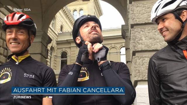 Politiker fahren Velo mit Fabian Cancellara