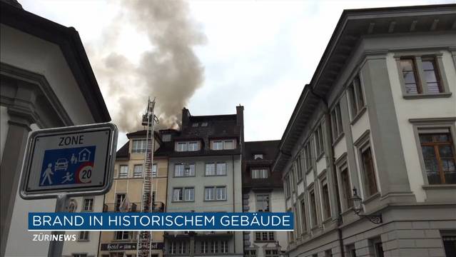 Feuer in der Altstadt von Luzern