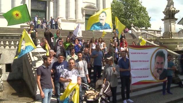 Unbewilligte Kurdendemo in Solothurn