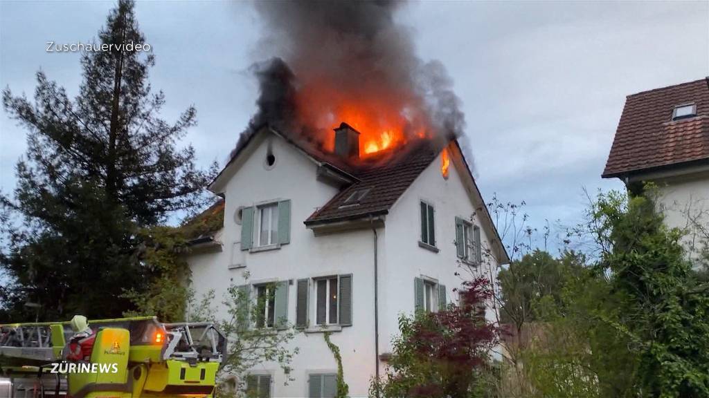 Ersthelfer rettet Senior aus brennendem Haus in Höngg