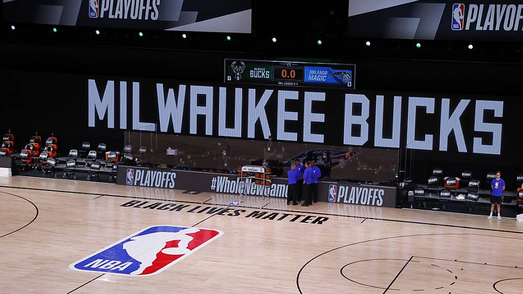 Protest gegen Rassismus: Die Mannschaft der Milwaukee Bucks trat am Mittwochabend nicht zur Playoff-Partie bei den Orlando Magic an
