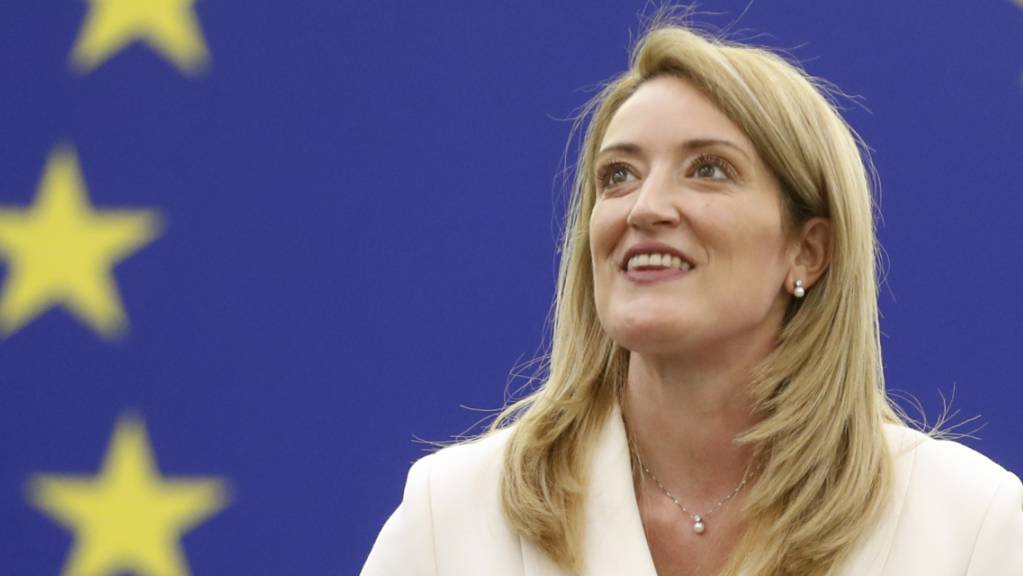 Roberta Metsola ist erst die dritte Frau im prestigeträchtigen Amt der EU-Parlamentspräsidentin. Foto: Jean-Francois Badias/AP/dpa