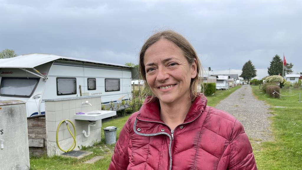 Die 46-jährige Daniela Bieder, Verwalterin des Campingplatzes Ruderbaum: «Manche Besucherinnen bringen mir Kaffee und Kuchen an die Rezeption»