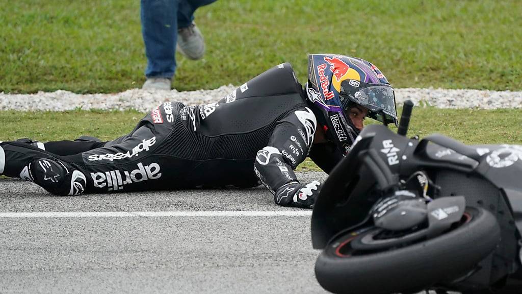 Jorge Martin liegt diese Saison oft am Boden, wie hier im Februar bei den Testfahrten in Sepang