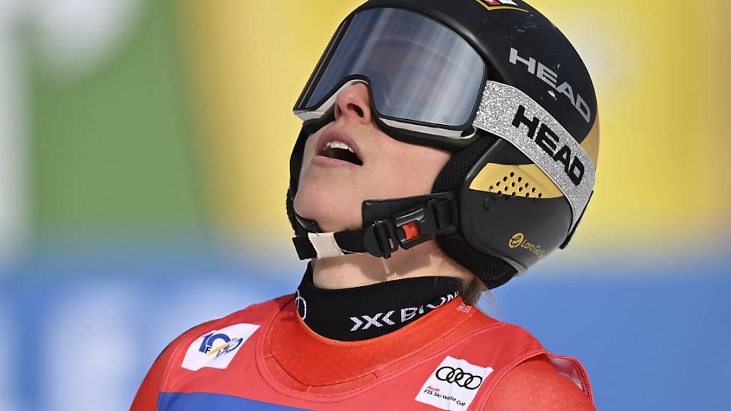 Lara Gut-Behrami hält sich im ersten Abfahrts-Training in Saalbach noch zurück