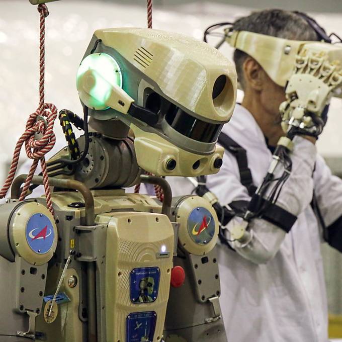 Russland schickt Raumschiff mit Roboter «Fedor» zur ISS