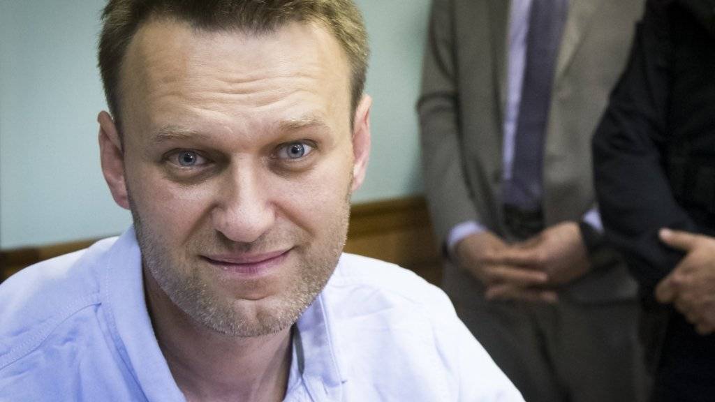Der Oppositionspolitiker Alexej Nawalny darf nicht bei den russischen Präsidentschaftswahlen kandidieren. (Archiv)