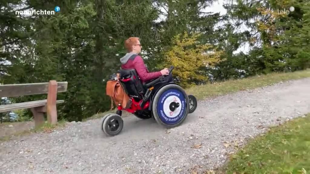 Mit dem Elektro-Rollstuhl auf der Rigi unterwegs