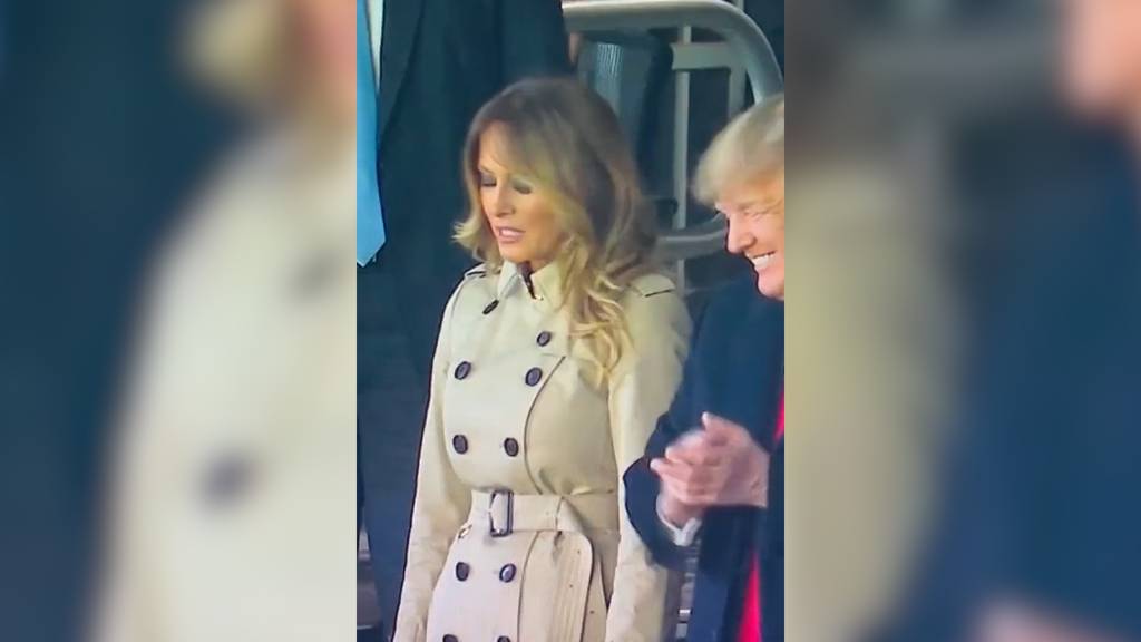 Genervter Gesichtsausdruck: Verdreht Melania Trump hier die Augen wegen Ehemann Donald?