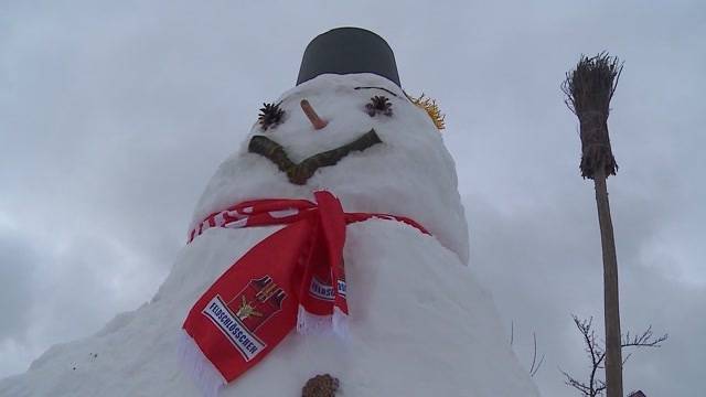 Grösster Schneemann in der Region