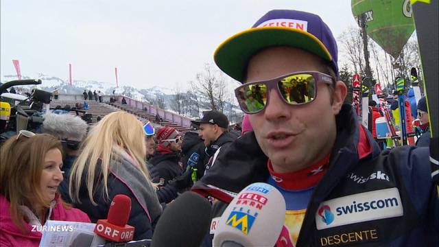 Beat Feuz erreicht Platz 2 bei der Hahnenkamm-Abfahrt