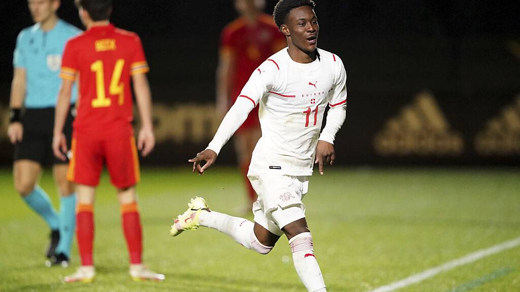 Felix Mambimbi traf zum 1:0-Sieg der Schweizer U21 in Wales