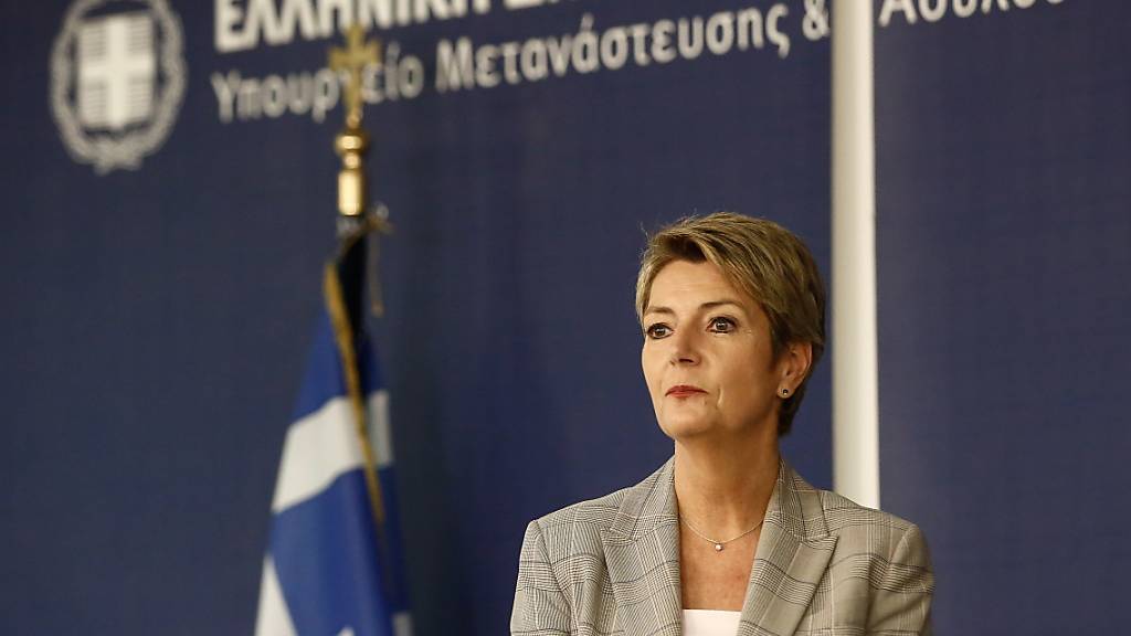 Justizministerin Karin Keller-Sutter sprach auf ihrer Balkan- und Griechenland-Reise mit mehreren ausländischen Ministern über Migrations- und Flüchtlingsfragen.