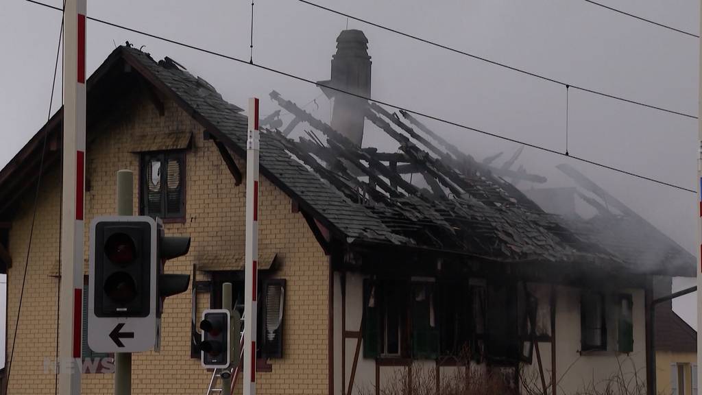 Rettung aus brennendem Haus