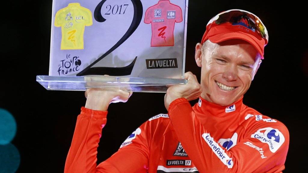 Vuelta-Sieger Chris Froome startet in den WM-Zeitfahren.