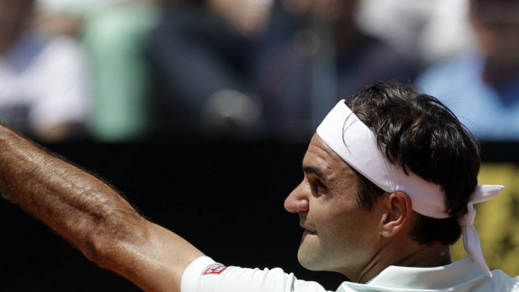 Roger Federer beginnt gegen den Italiener Sonego