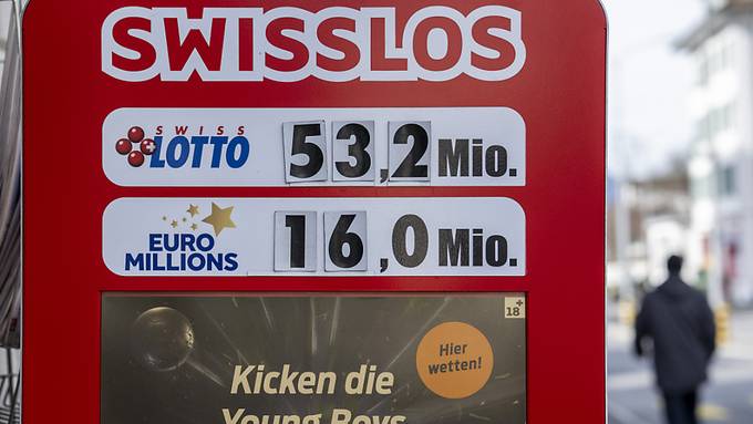 Kein Gewinner beim Lotto – Jackpot wächst auf 56,5 Millionen Franken an