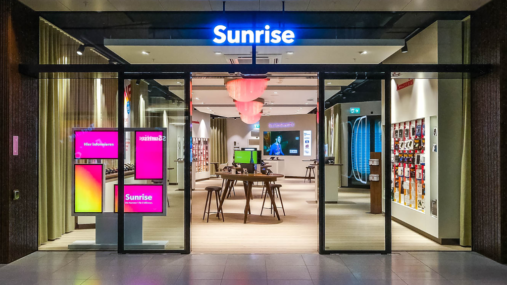 Sunrise erhält den Betrieb aufrecht, 25 Läden sind nach wie vor geöffnet.