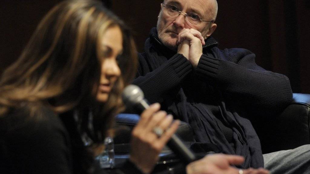 Phil Collins und seine Ex-Frau Orianne 2011 bei der Präsentation der «Little Dreams Foundation». Für die Stiftung unterbricht er jetzt seinen Ruhestand als Sänger (Archiv).