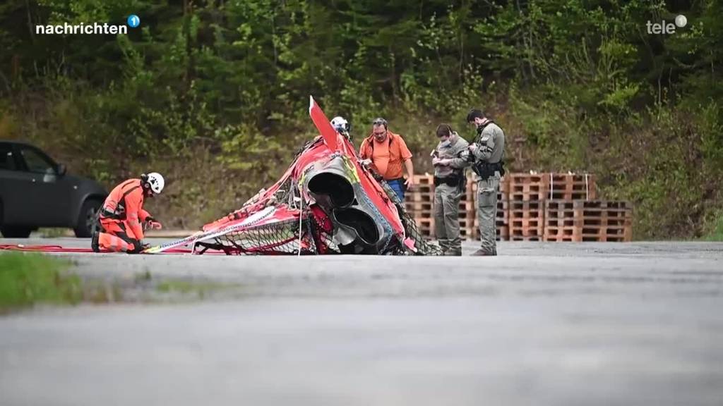 Bergung des abgestürzten Flugzeugs Melchsee-Frutt