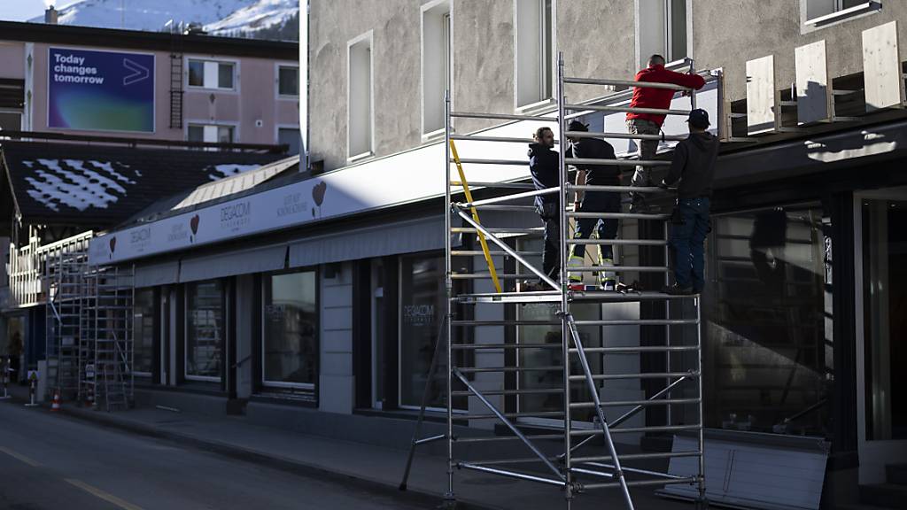 Bauarbeiten für Temporärbauten während des WEF in Davos dürfen 2024 nicht mehr in der ersten Jahreswoche stattfinden. 