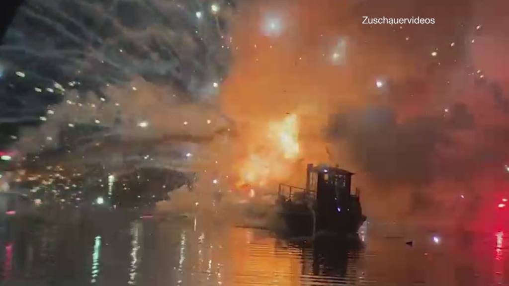 Feuerwerk auf dem Sarnersee gerät ausser Kontrolle