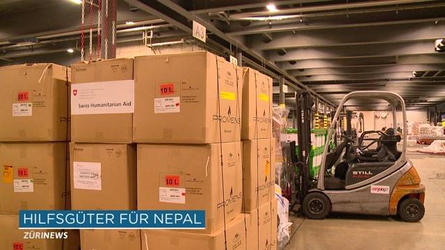 38 Tonnen Hilfsgüter für Erdbebenopfer in Nepal