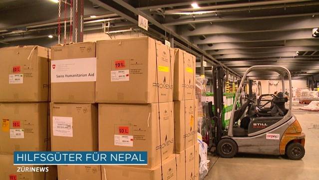 38 Tonnen Hilfsgüter für Erdbebenopfer in Nepal