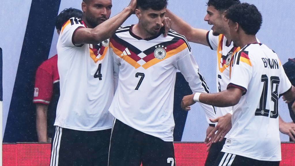 Kai Havertz (Nr. 7.) schoss die Deutschen in der ersten Halbzeit in Führung